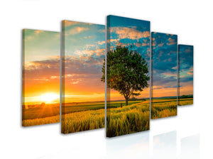 Modular Canvas Wall Art made from 5 pieces