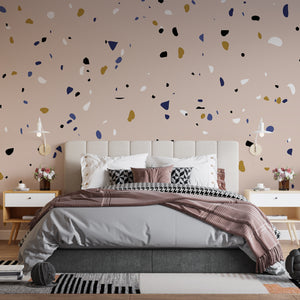 Abstract Wallpaper Mural | Irregular Dots Wallpaper