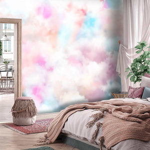 Abstract Wallpaper Mural | Colorful Clouds Wallpaper