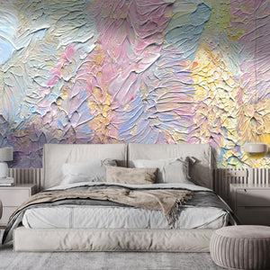 Abstract Wallpaper Mural | Rainbow Colors Wallpaper