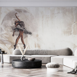 Abstract Wallpaper Mural | Ballerina Girl Wallpaper