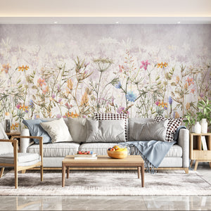 Colorful Floral Wall Mural