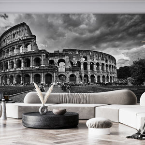 Colosseum - Black and White Wallpaper Mural 