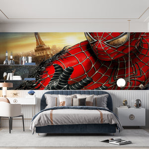 Childrens Wall Mural | Spiderman Wallpaper for Boys