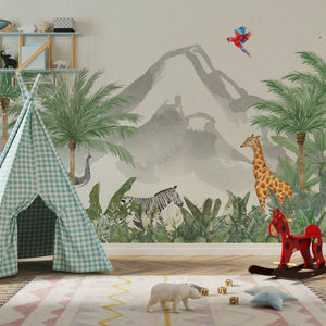 Nursery Room Mural | Jungle Wallpaper for Kids