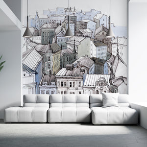 Cityscape Wall Mural -  Roofs of the city Wallpaper