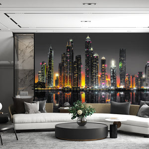 City Wallpaper Mural -  Dubai Skyline Wallpaper