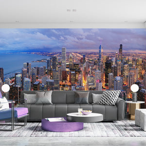 Country Theme Wallpaper -  View of downtown Chicago City Wallpaper