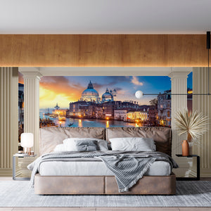 Cityscape Wall Mural -  Canal With Boats In Venice Wallpaper