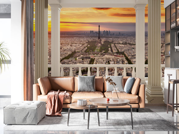 Country Theme Wallpaper -  Evening Paris City Wallpaper