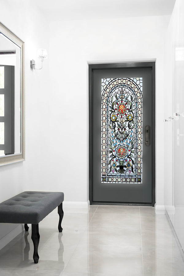Privacy For Windows Film, Colorful Mosaic Stained Glass Window Privacy Film