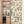 Vinyl Door Stickers, Fridge Wrap Vintage Floral on Beige Background, Retro Decorative Wildflowers Door Mural