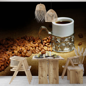 Food Murals | Mural Coffee | Cup of Coffee Kitchen Wall Mural