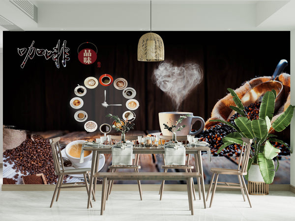 Wall Murals for Dining Room | Coffee Murals | Coffee Kitchen Wall Mural