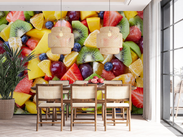 Food Murals | Coffee Murals | Colorful Fruits Wall Mural