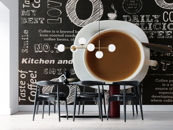 Food Murals | Coffee Murals | Coffee Cup Kitchen Wall Mural