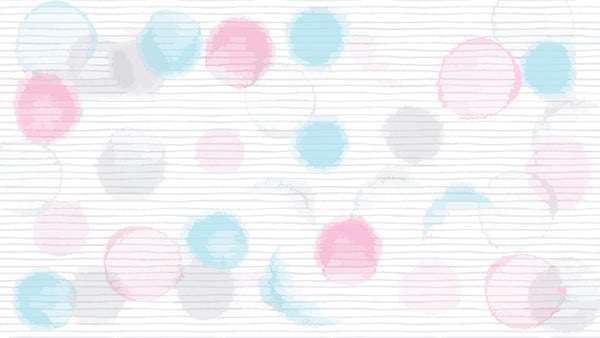 Abstract Wallpaper Mural, Non Woven, Colorful Bubbles Wallpaper, Blue and Pink Dots Wall Mural