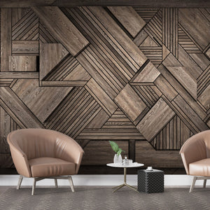 Texture Wallpaper | Geometric Wooden Texture Wallpaper