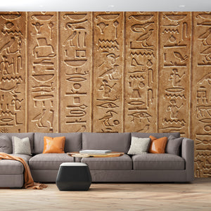 Wall Mural Texture | Ancient Egyptian Hieroglyphs Wallpaper