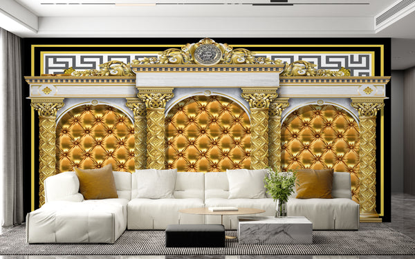 Interior Wall Paper Texture | Golden Gates Wall Mural