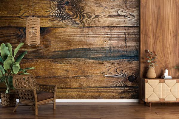 Modern Wallpaper With Texture | Old Brown Wood Texture Wall Mural