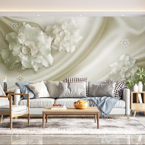 Fantasy Wallpaper | Ivery White Flowers Wallpaper