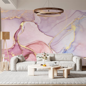   Colorful Rose Gold Marble Wall Mural