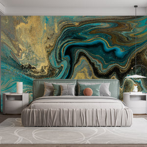  Abstract Waves Wall Mural 