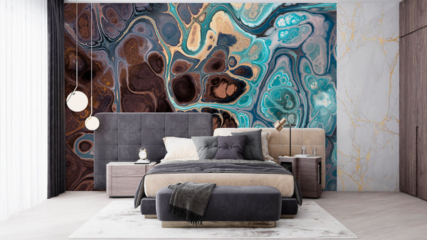  Multicolored Alcohol Inks Wall Mural