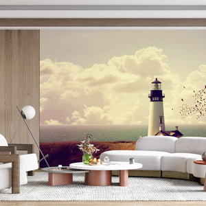  Lighthouse and Birds Wallpaper