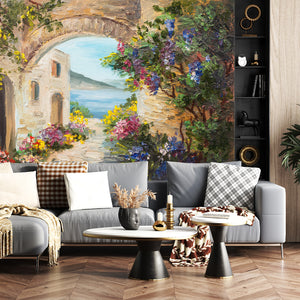 Fresco Wallpaper Mural | Oil Paiting Wallpaper