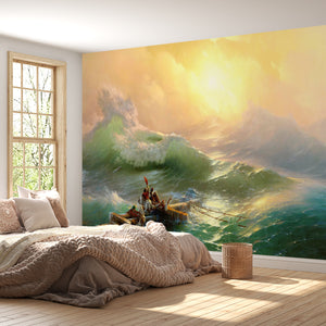 Fresco Wallpaper Mural | Ninth Wave Paiting Wallpaper Mural