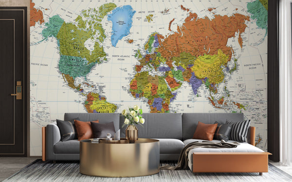 Global Map Wallpaper | World map Wallpaper