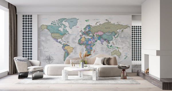 Global Map Wallpaper | Political  Map Wallpaper