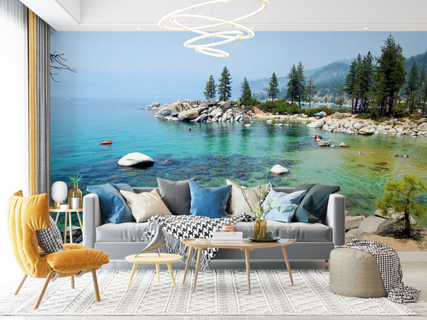  The blue waters of Lake Wallpaper