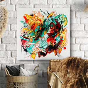 Canvas Wall Art | Colorful Abstract Art | Canvas Poster