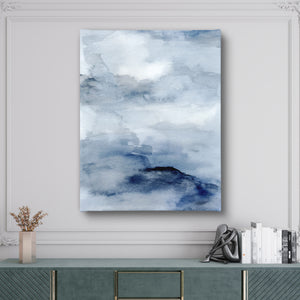 Canvas Wall Art | Blue Watercolor Texture Canvas Poster