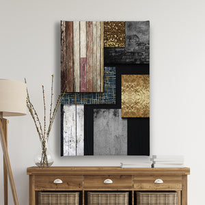 Canvas Wall Art | Abstract Brown Textures Wall Poster