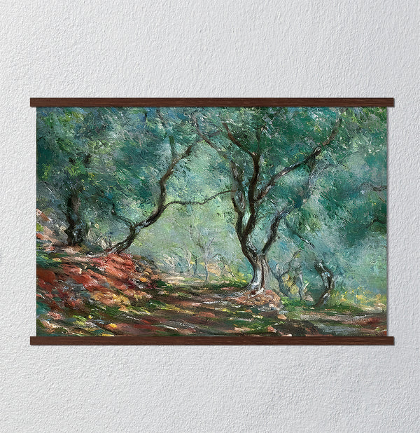 Canvas Wall Art, Claude Monet - Olive Trees in the Moreno Garden at Posterloun, Wall Poster