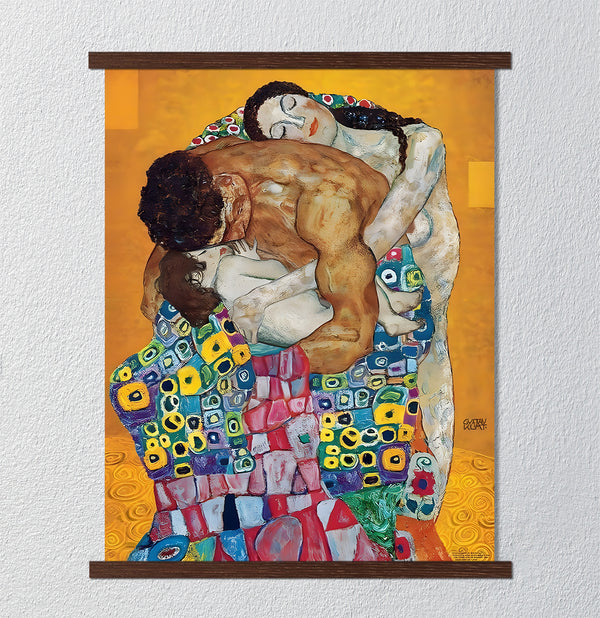 Canvas Wall Art, Gustav Klimt "Family Embrace", Wall Poster