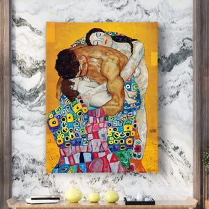 Canvas Wall Art - Gustav Klimt "Family Embrace"