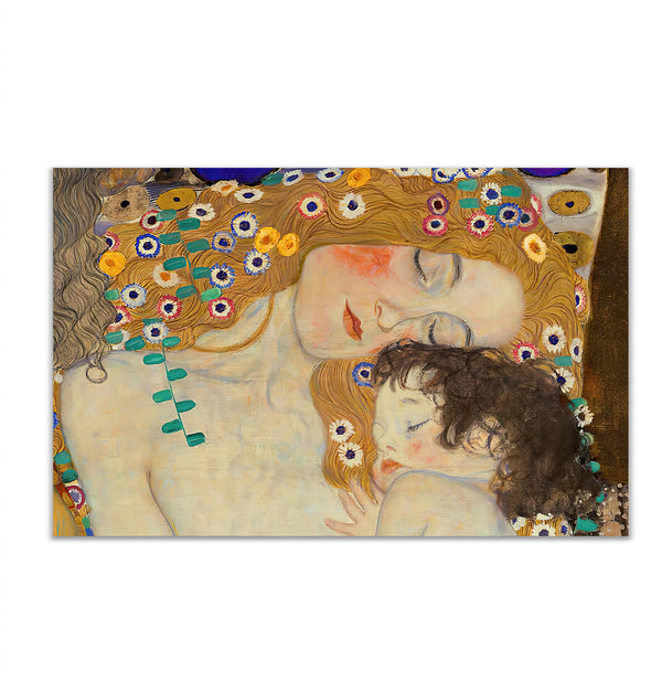 Canvas Wall Art, Gustav Klimt "Mom & Daughter", Wall Poster