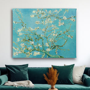 Canvas Wall Art - "Blooming Almond Branches" Vincent van Gogh