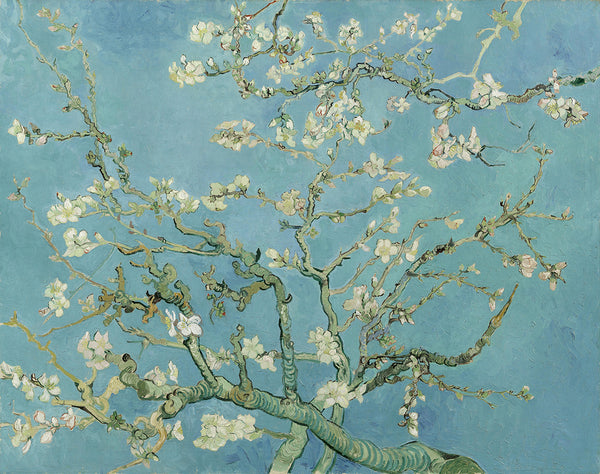 Canvas Wall Art, "Blooming Almond Branches" Vincent van Gogh, Wall Poster