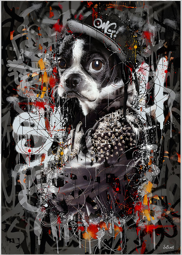 Canvas Wall Art, Urban Dog, Wall Poster