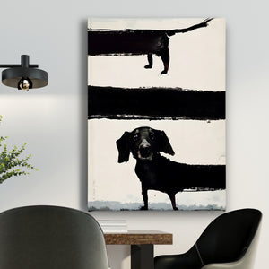 Canvas Wall Poster -  Art of Dog