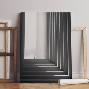 Canvas Wall Art - Black & White Symmetry