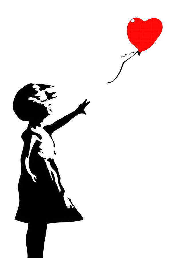 Wall Art,Girl with Balloon, Wall Poster