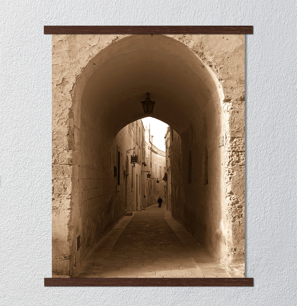 Canvas Wall Art, Old City Street, Wall Poster