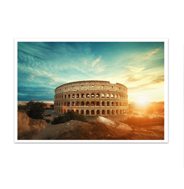 Canvas Wall Art, Historical monument, Colosseum, Rome- Italy, Wall Poster